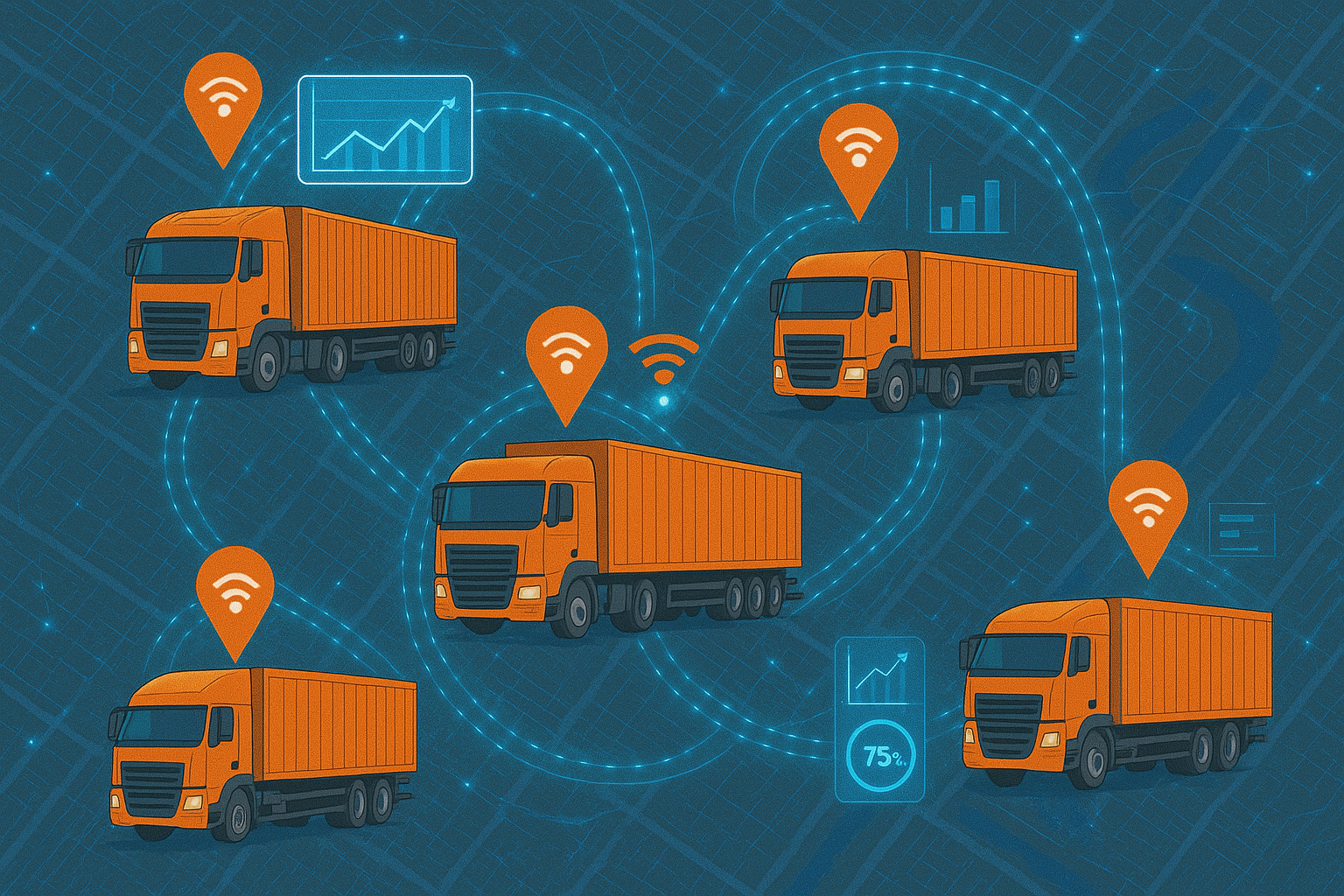 Caminhão com Telemetria